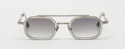 Sunglasses Model Anthony in C183 with grey gradient lenses from John Dalia