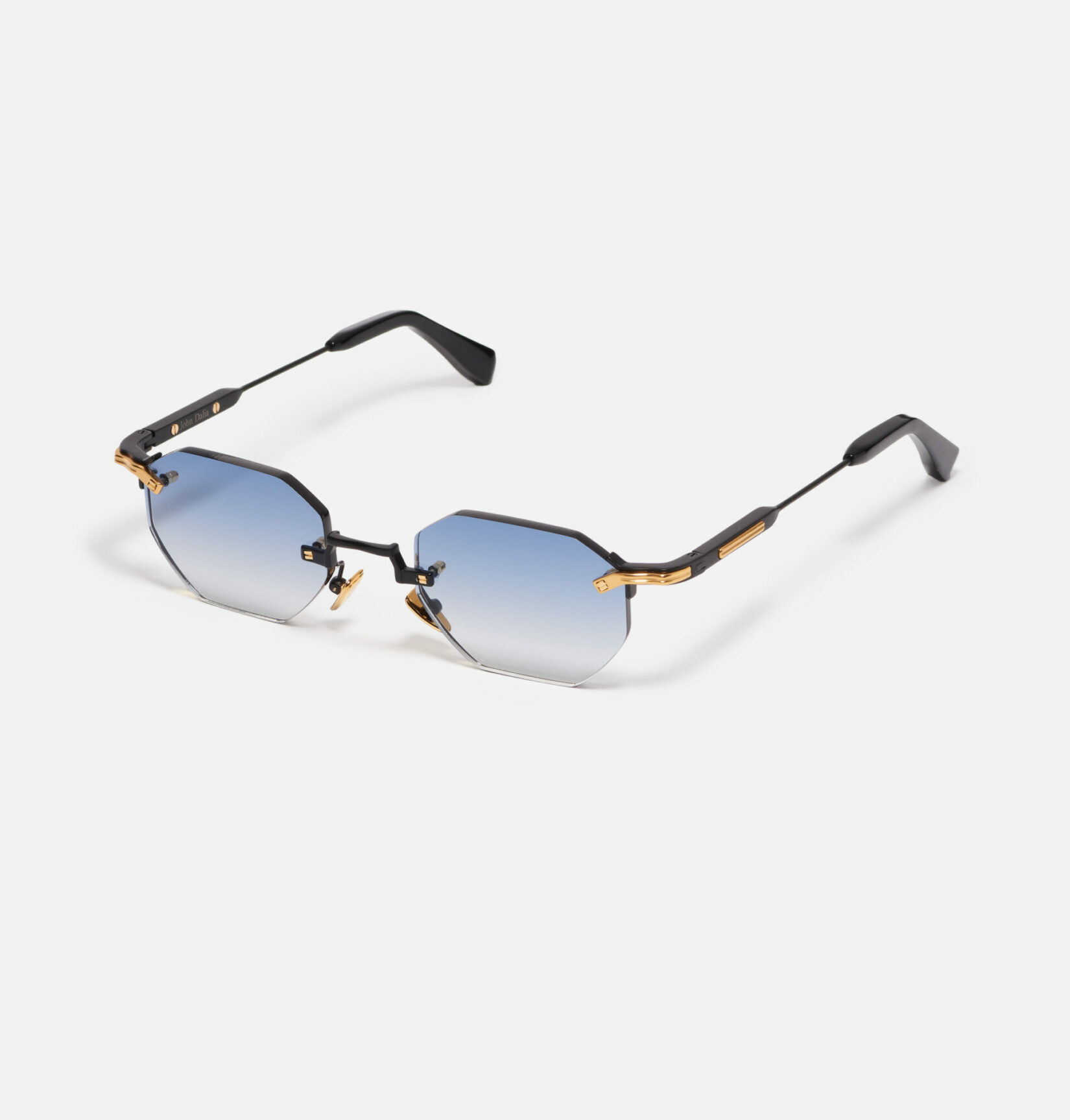Sunglasses Model Curtis in Color C454 with Light Blue Gradient lenses from John Dalia