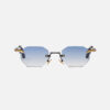 Sunglasses Model Curtis in Color C454 with Light Blue Gradient lenses from John Dalia