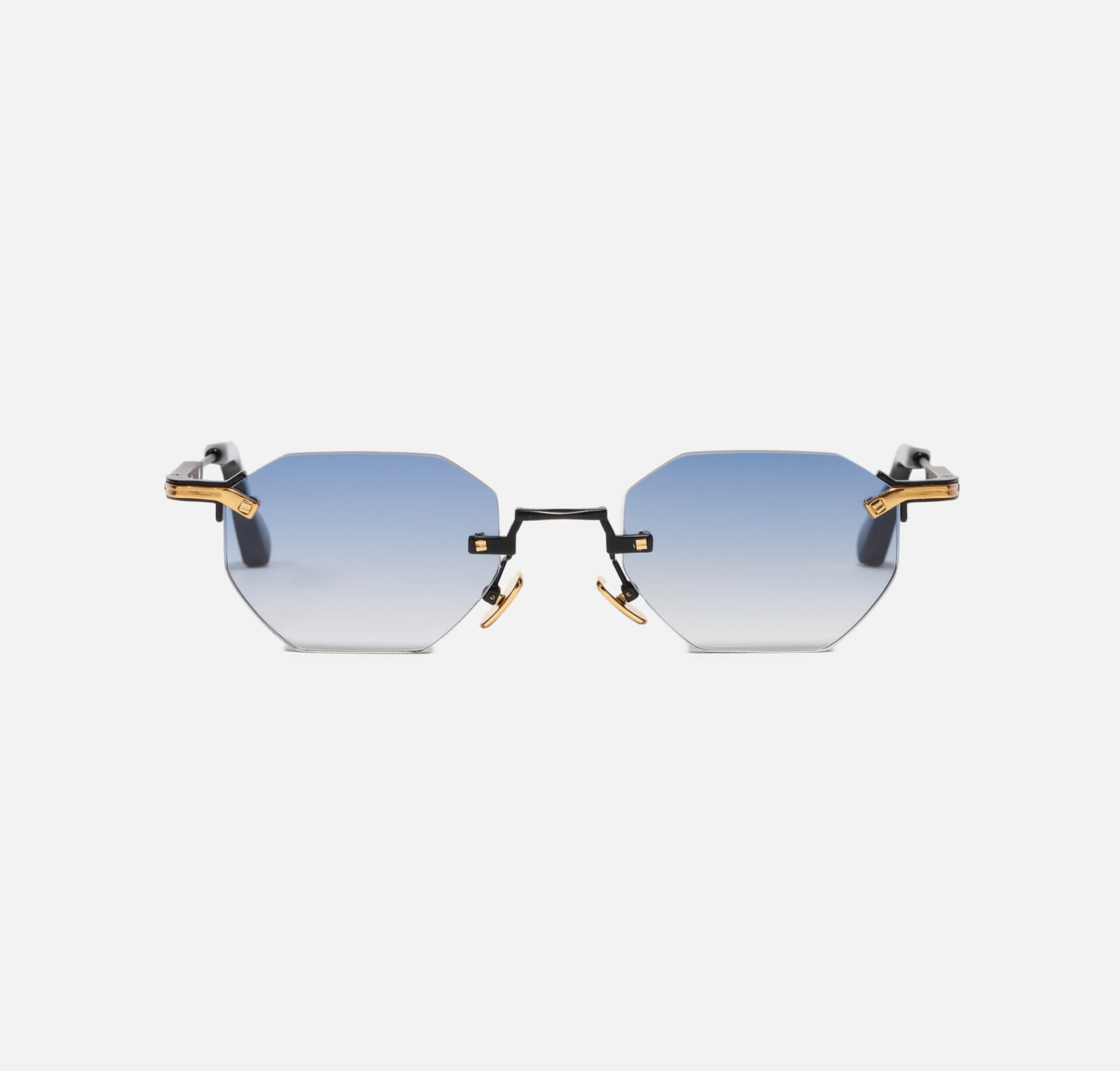 Sunglasses Model Curtis in Color C454 with Light Blue Gradient lenses from John Dalia