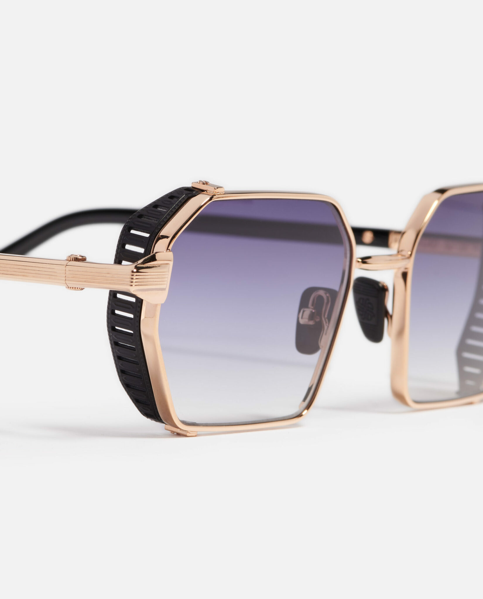 Sunglasses Model Dennis in C417 with Dark Blue Gradient lenses from John Dalia