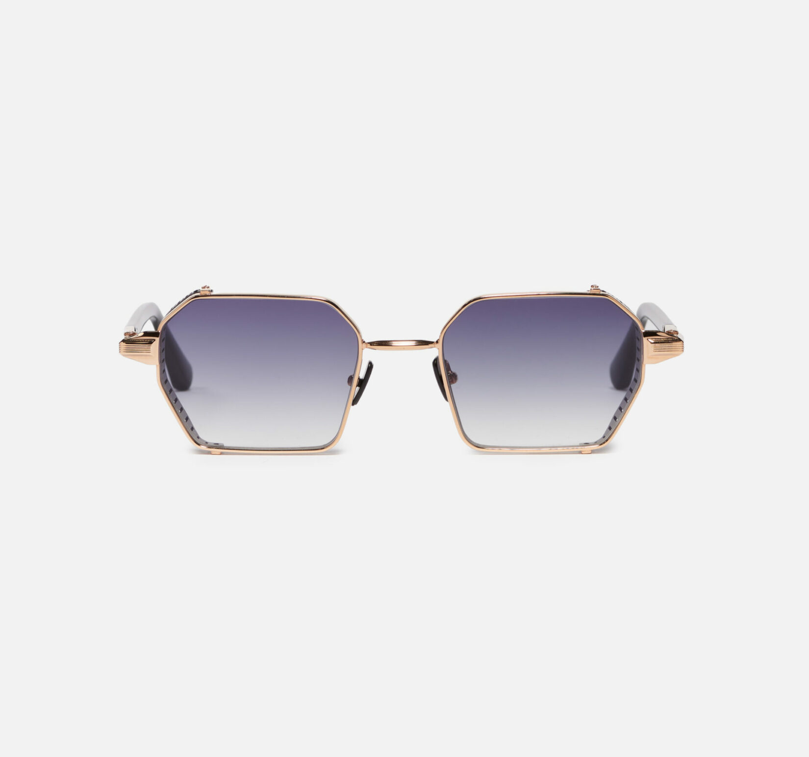 Sunglasses Model Dennis in C417 with Dark Blue Gradient lenses from John Dalia