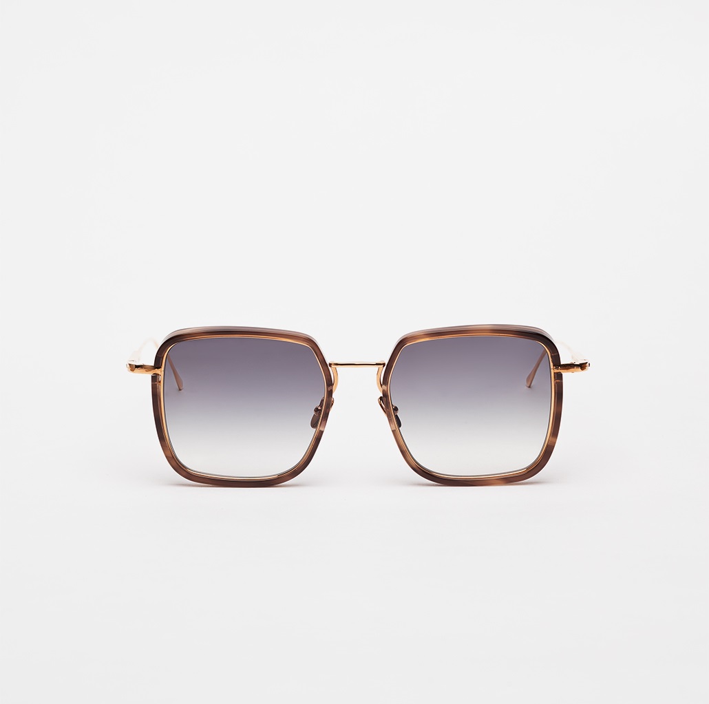 Sunglasses Model Mariah in C126 with grey gradient lenses from John Dalia
