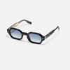 Sunglasses Model Project05 in C101 with clear blue gradient lenses from John Dalia