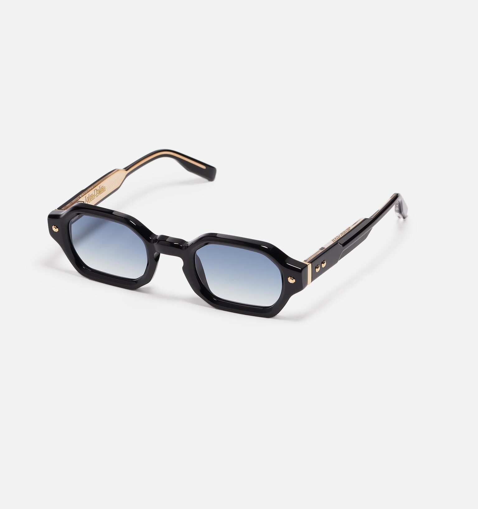 Sunglasses Model Project05 in C101 with clear blue gradient lenses from John Dalia