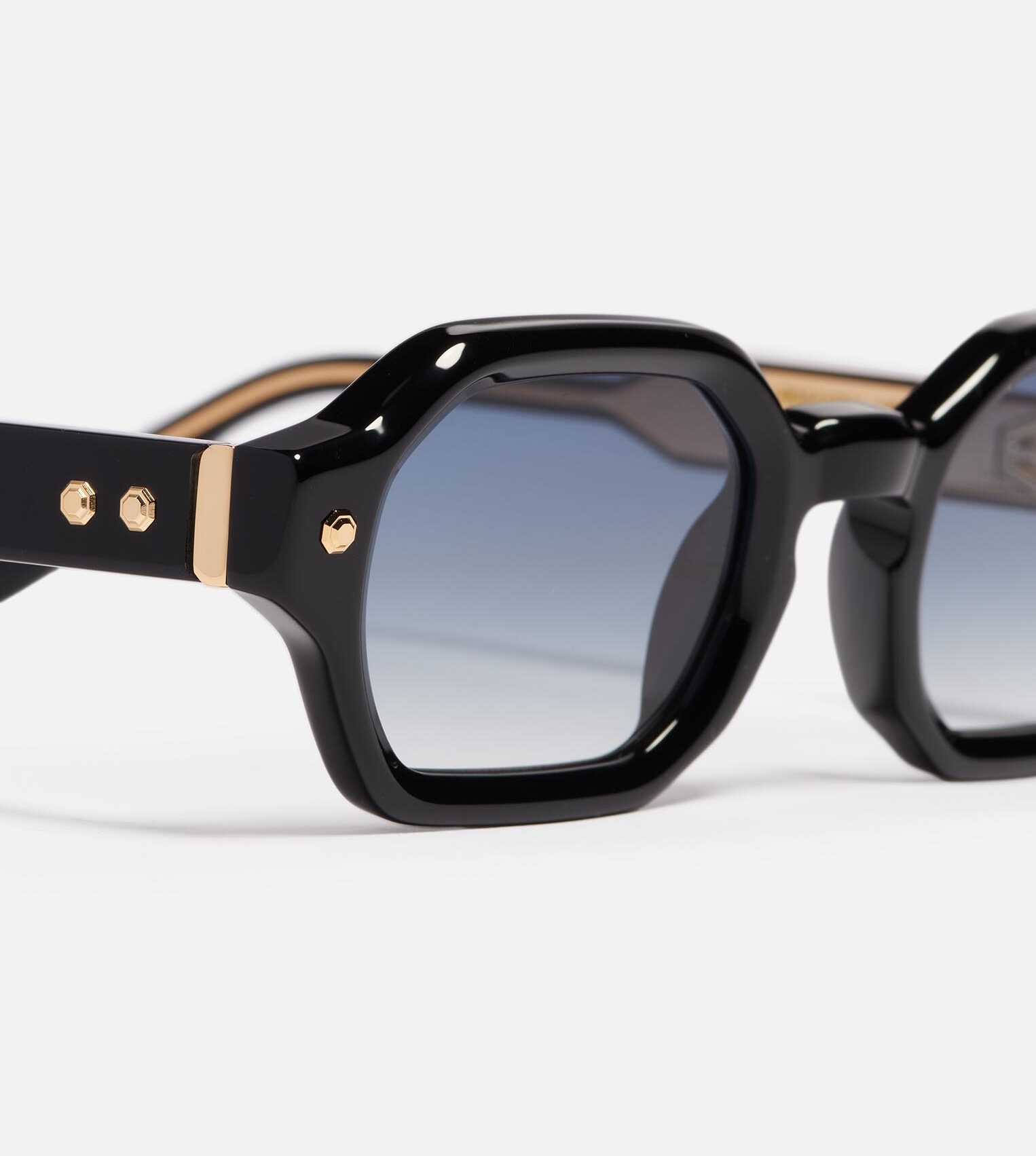 Sunglasses Model Project05 in C101 with clear blue gradient lenses from John Dalia