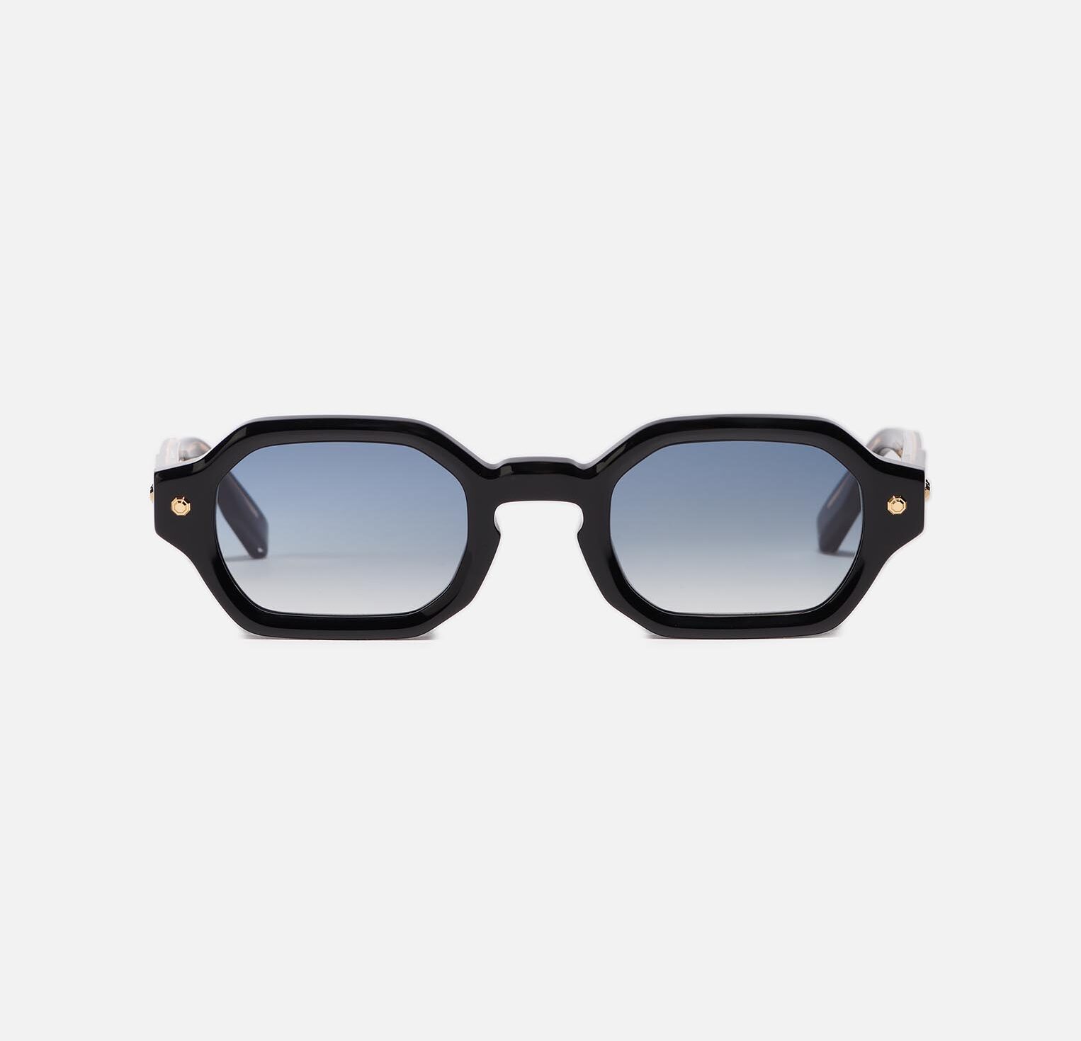 Sunglasses Model Project05 in C101 with clear blue gradient lenses from John Dalia