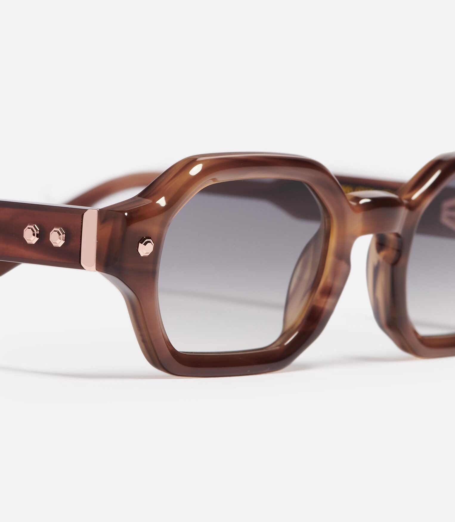 Sunglasses Model Project05 in C126 with grey gradient lenses from John Dalia