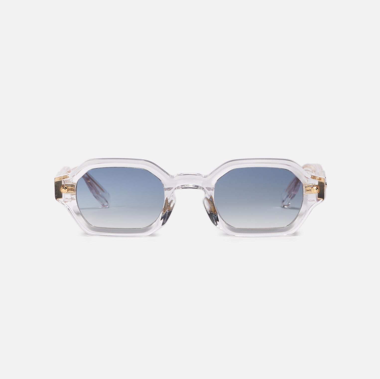 Sunglasses Model Project05 in C190 with clear blue gradient lenses from John Dalia