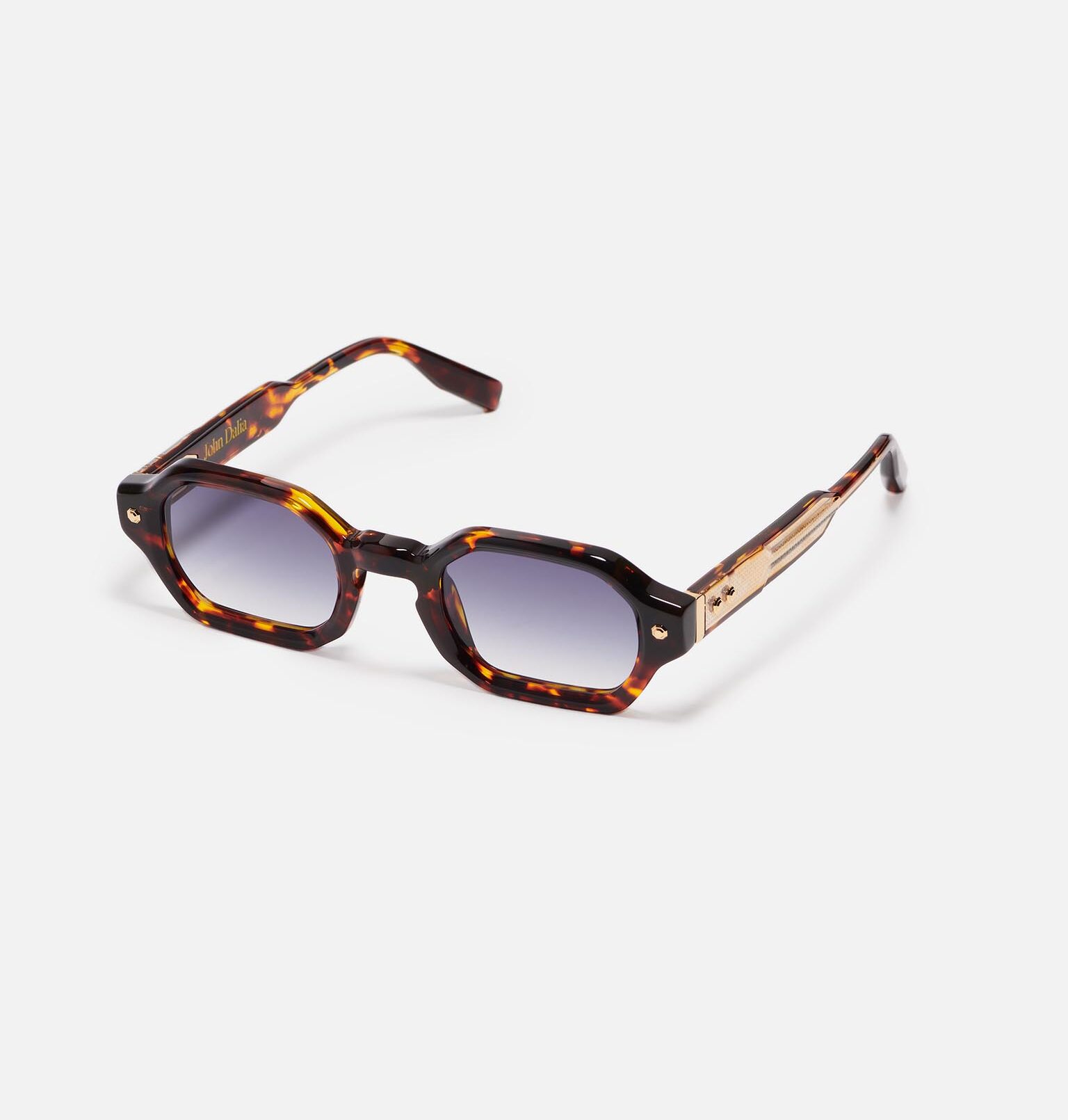 Sunglasses Model Project05 in C642 with dark blue gradient lenses from John Dalia