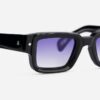 Sunglasses from Sato Eyewear collection Model Cervantes in Color Noir with Gradient Dark Blue lenses