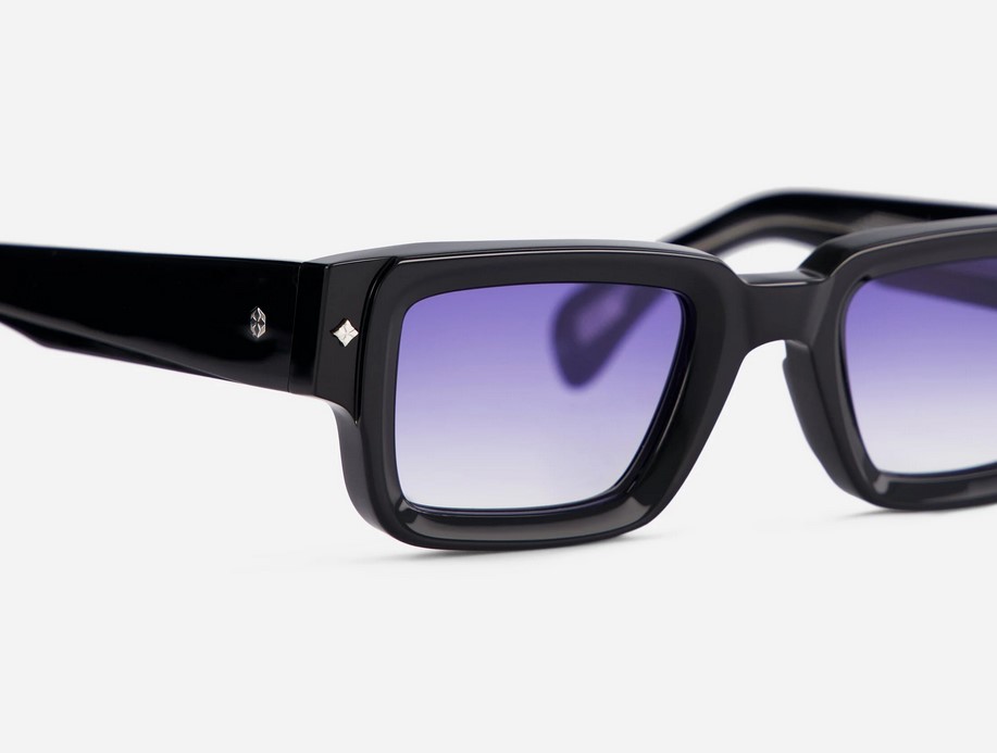 Sunglasses from Sato Eyewear collection Model Cervantes in Color Noir with Gradient Dark Blue lenses