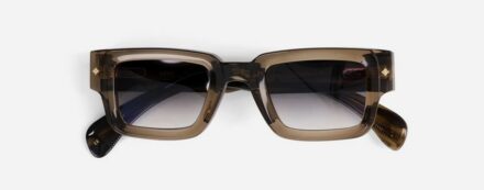 Sunglasses from Sato Eyewear collection Model Cervantes in Color Sentinel with Gradient Grey lenses