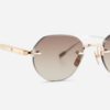 Sunglasses from Sato Eyewear collection Model Terebellum I in Color S604 with Gradient Brown lenses
