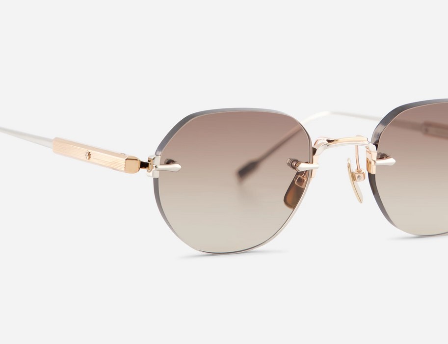 Sunglasses from Sato Eyewear collection Model Terebellum I in Color S604 with Gradient Brown lenses