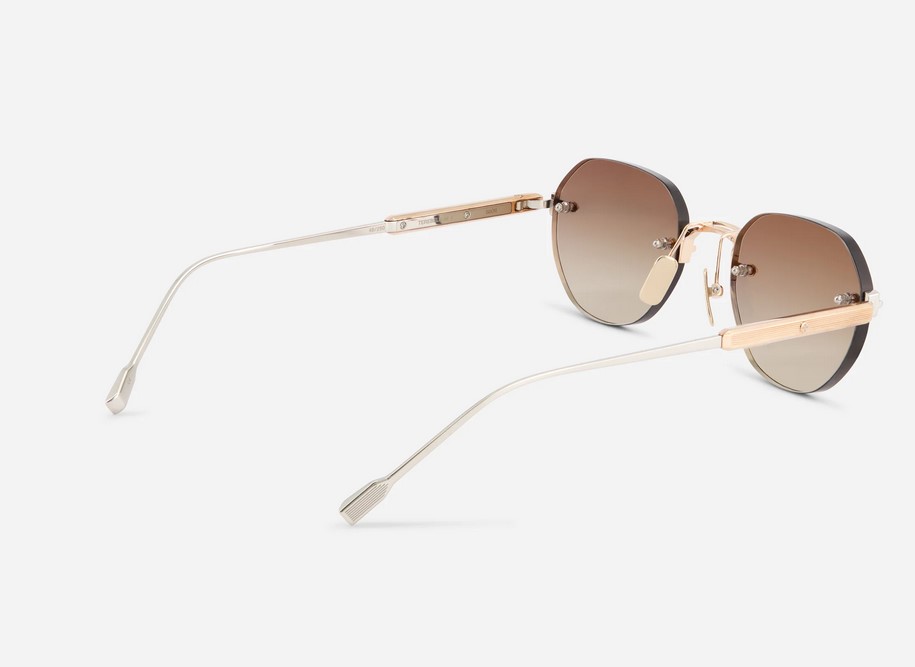 Sunglasses from Sato Eyewear collection Model Terebellum I in Color S604 with Gradient Brown lenses