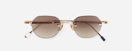Sunglasses from Sato Eyewear collection Model Terebellum I in Color S604 with Gradient Brown lenses