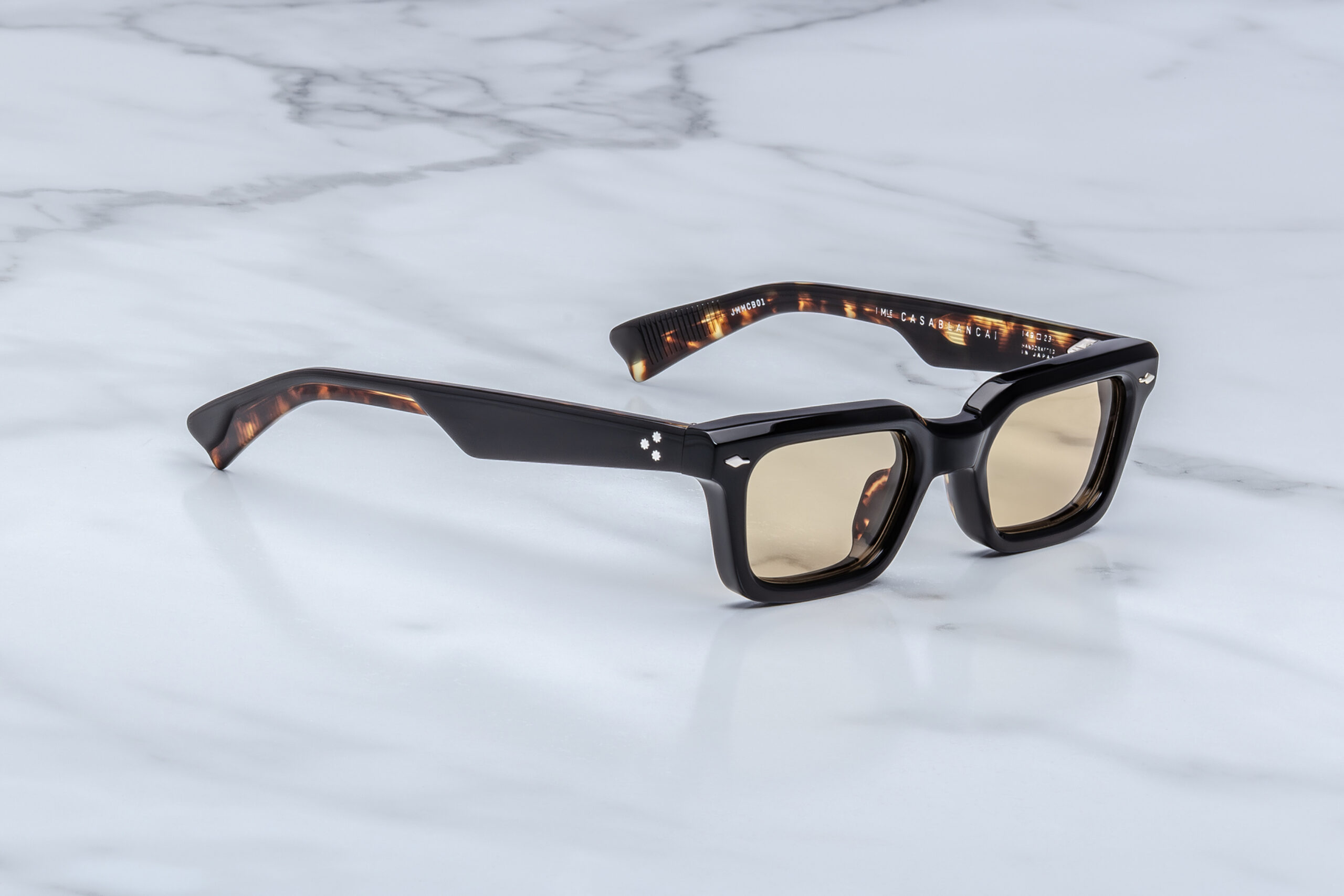 Sunglasses Frame Model Casablanca in Color Noir from Jacques Marie Mage