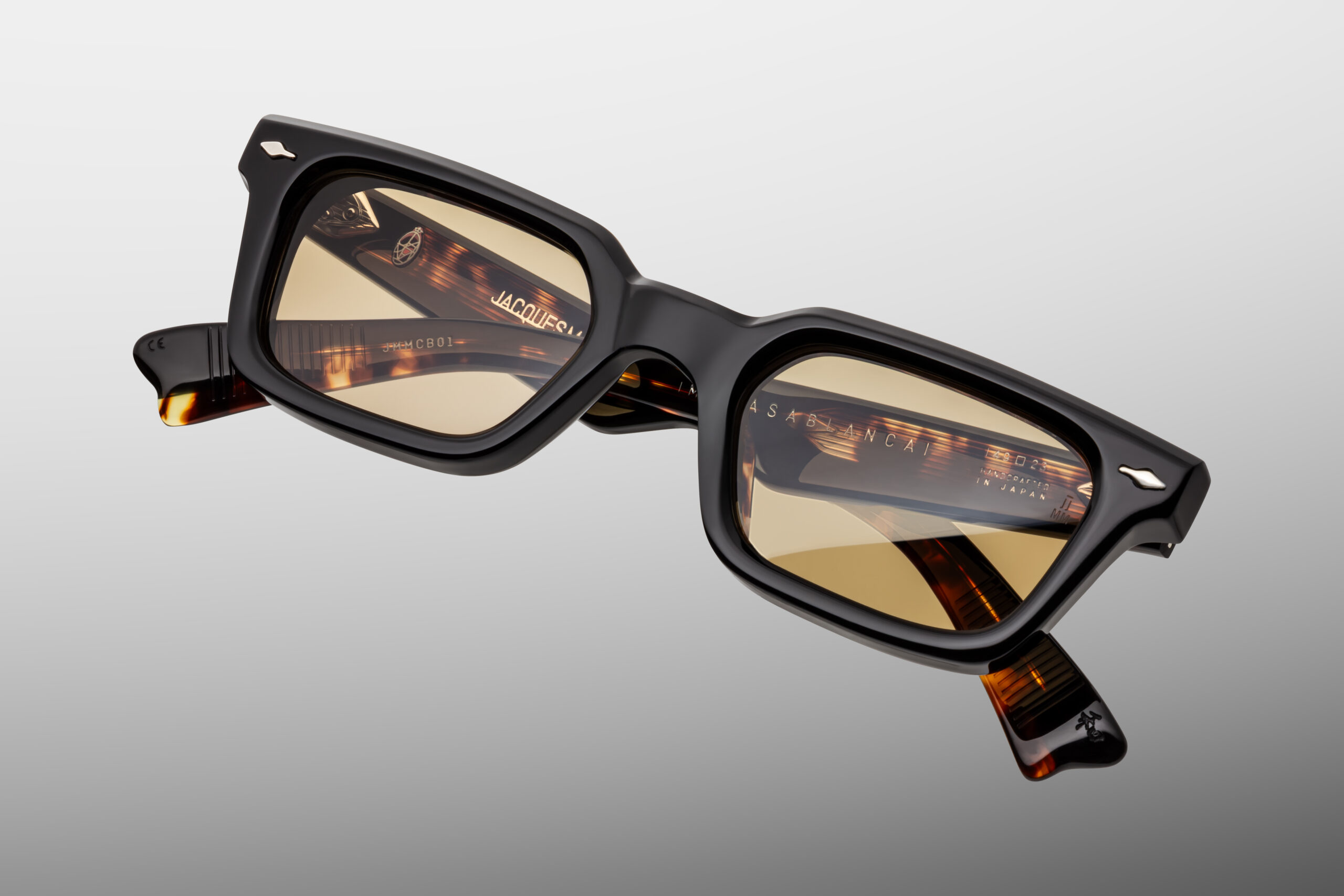 Sunglasses Frame Model Casablanca in Color Noir from Jacques Marie Mage