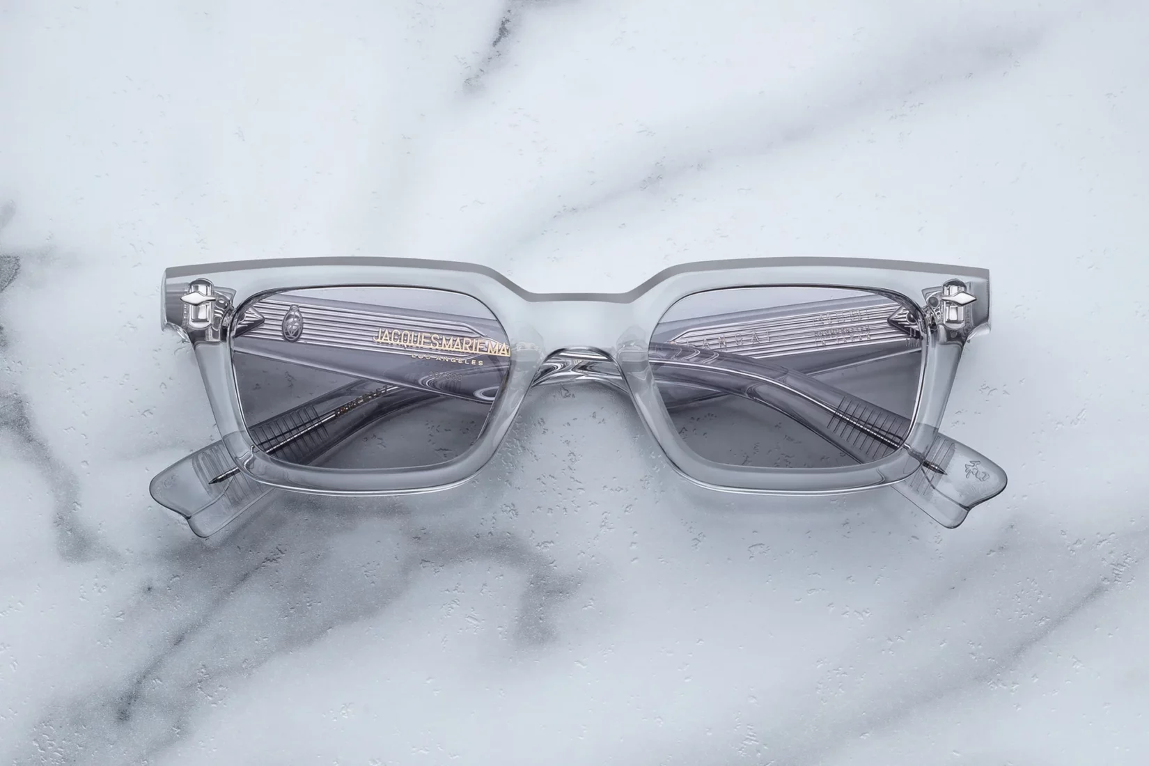 Sunglasses Frame Model Casablanca in Color Sulfur with Dove Lenses from Jacques Marie Mage