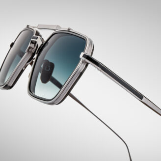 Sunglasses Model Commodore in color Pacific with Midnight Gradient Lenses from Jacques Marie Mage