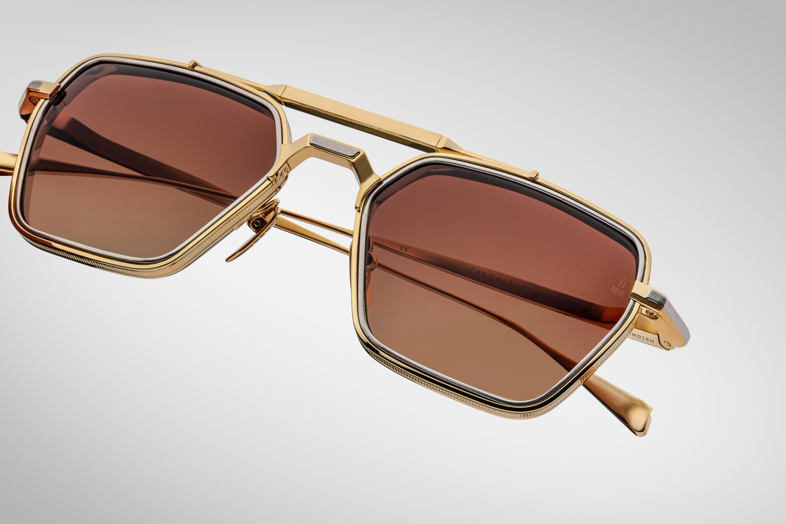 Sunglasses Model Commodore in color Roma with Orange Gradient Lenses from Jacques Marie Mage