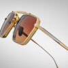 Sunglasses Model Commodore in color Roma with Orange Gradient Lenses from Jacques Marie Mage