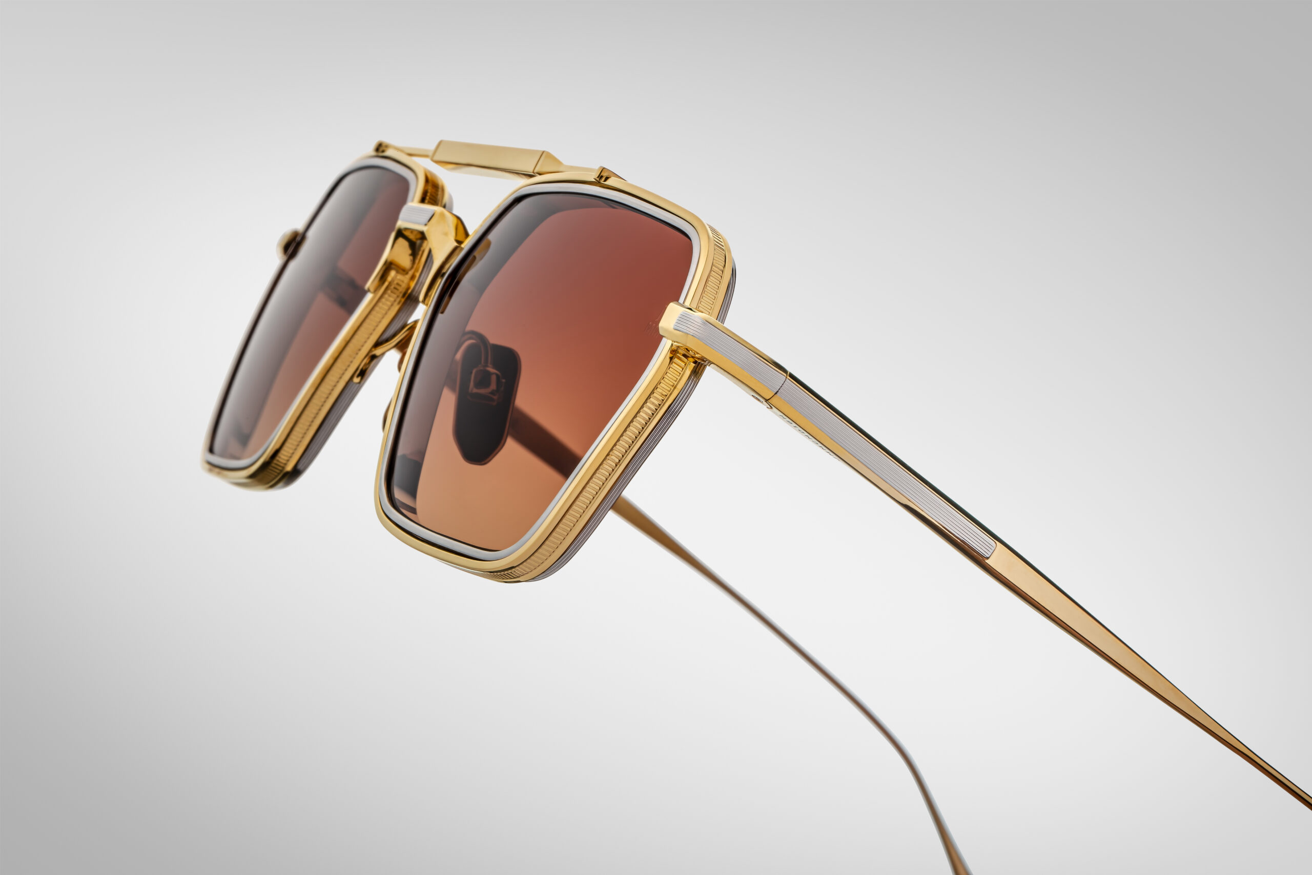 Sunglasses Model Commodore in color Roma with Orange Gradient Lenses from Jacques Marie Mage