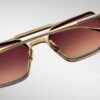 Sunglasses Model Commodore in color Roma with Orange Gradient Lenses from Jacques Marie Mage