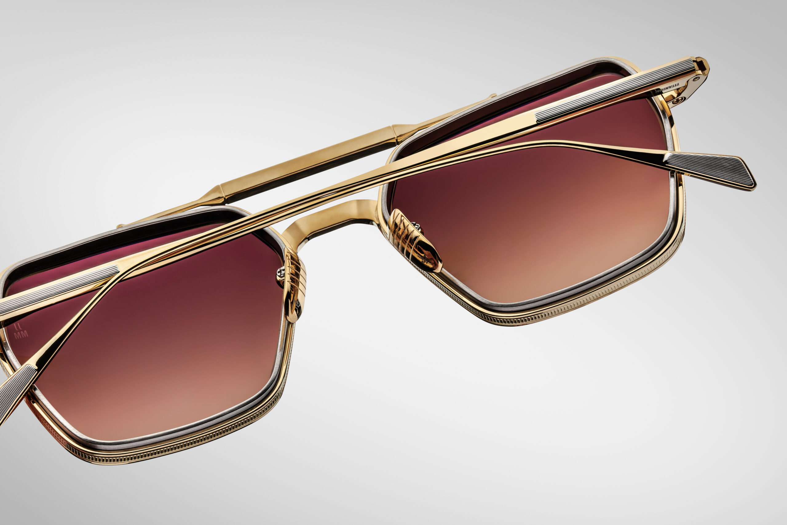 Sunglasses Model Commodore in color Roma with Orange Gradient Lenses from Jacques Marie Mage