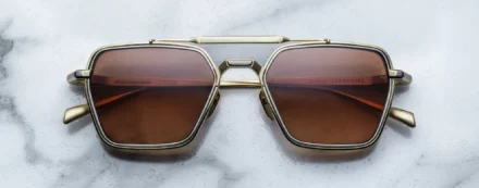 Sunglasses Model Commodore in color Roma with Orange Gradient Lenses from Jacques Marie Mage
