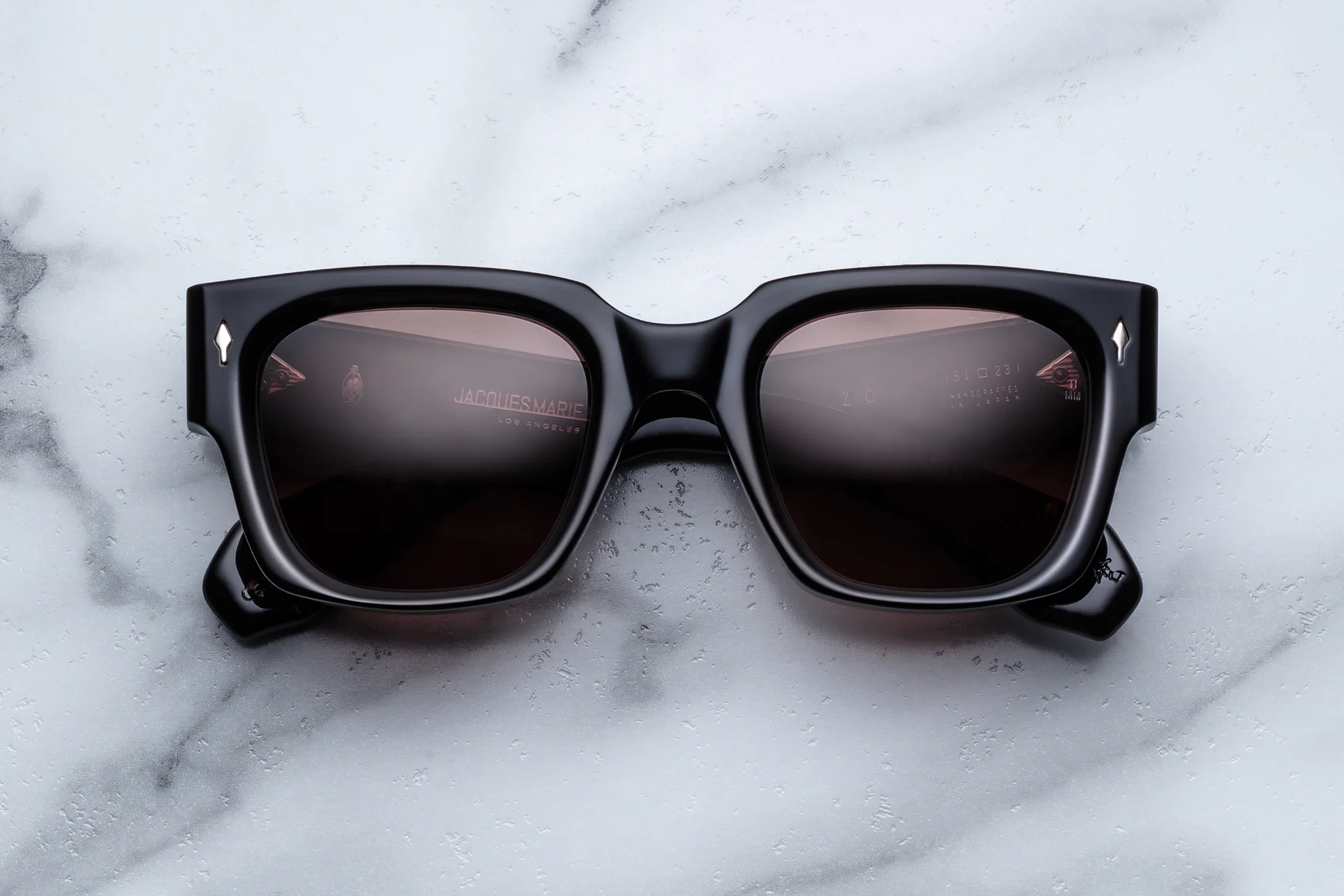 Sunglasses Model Enzo in Color with Willow with Deep Brown lenses from Jacques Marie Mage