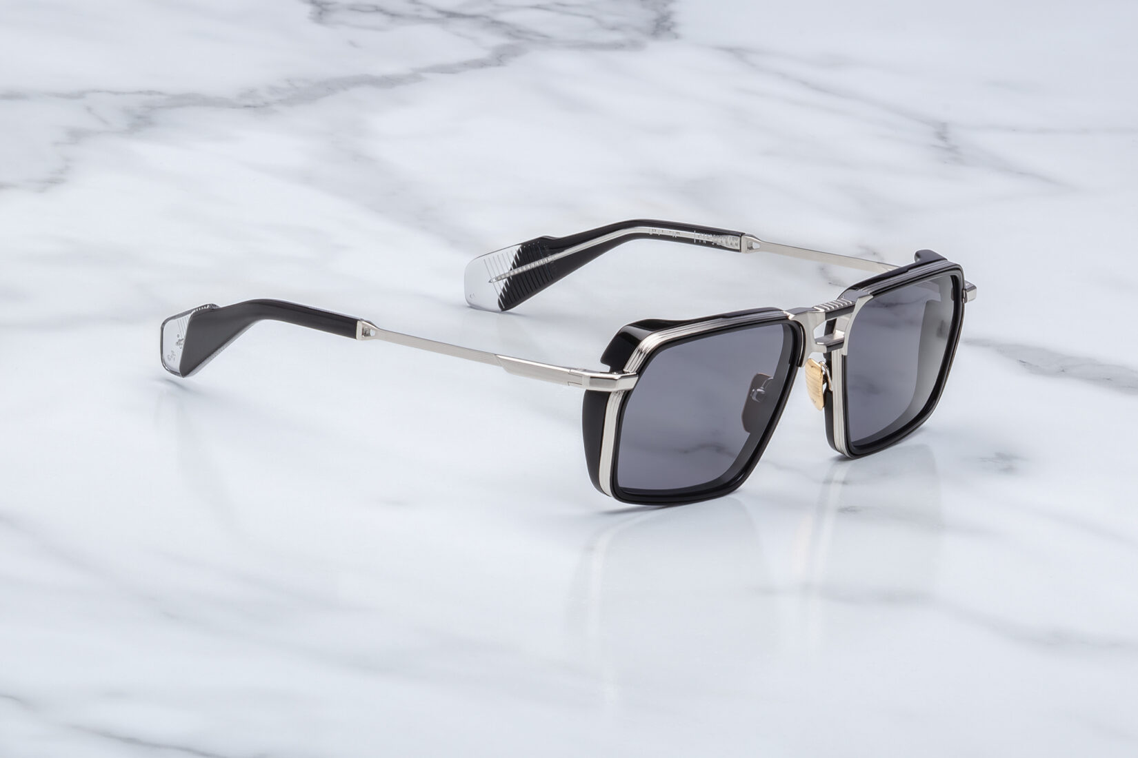 Sunglasses Model GT-R in color Armour with Charcoal Lenses from Jacques Marie Mage