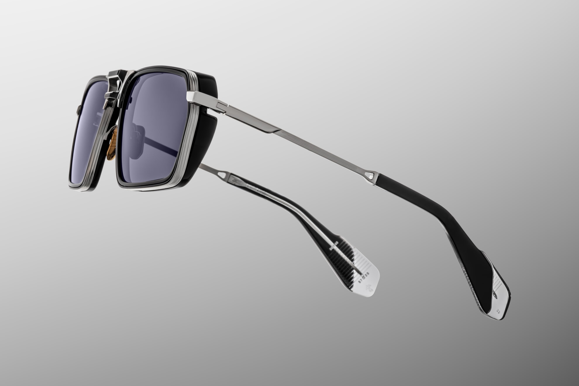 Sunglasses Model GT-R in color Armour with Charcoal Lenses from Jacques Marie Mage