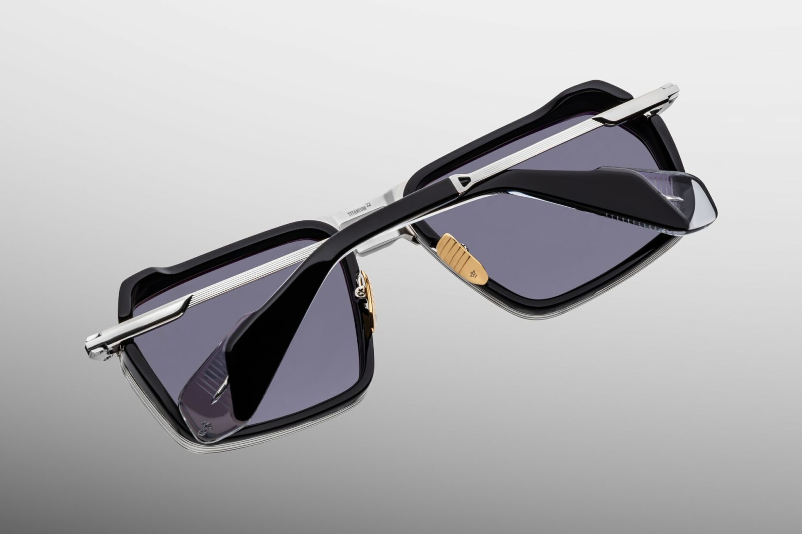Sunglasses Model GT-R in color Armour with Charcoal Lenses from Jacques Marie Mage