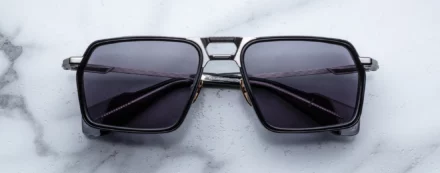Sunglasses Model GT-R in color Armour with Charcoal Lenses from Jacques Marie Mage