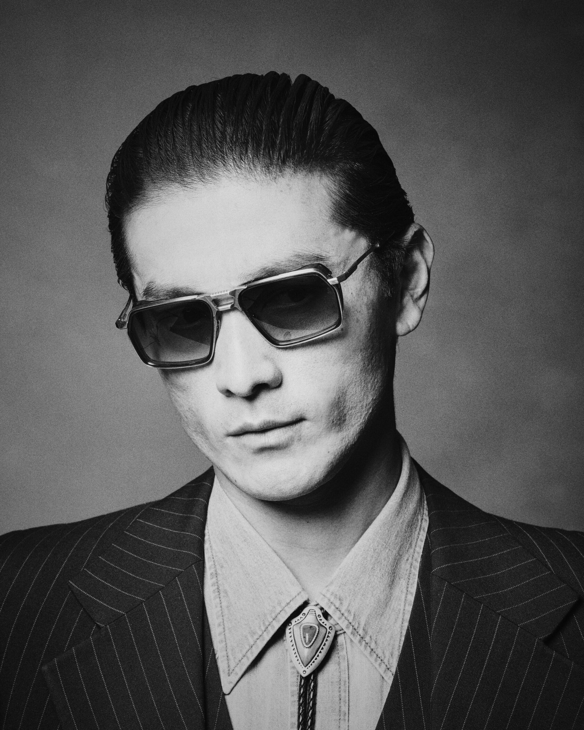 Sunglasses Model GT-R in color Armour with Charcoal Lenses from Jacques Marie Mage