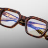 Optical Frame Model Tomlin in Color Argyle with Superlight Bronze Lenses from Jacques Marie Mage