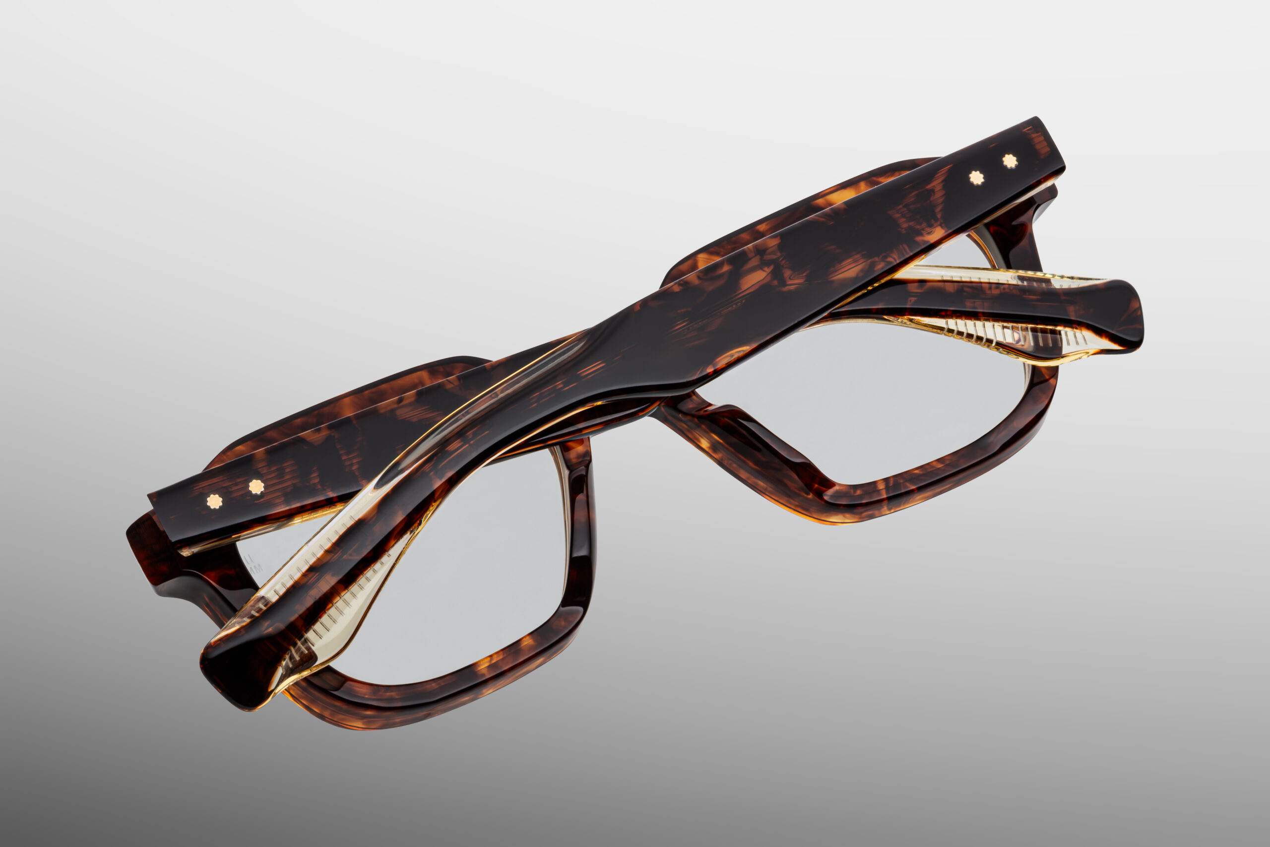 Optical Frame Model Tomlin in Color Argyle with Superlight Bronze Lenses from Jacques Marie Mage