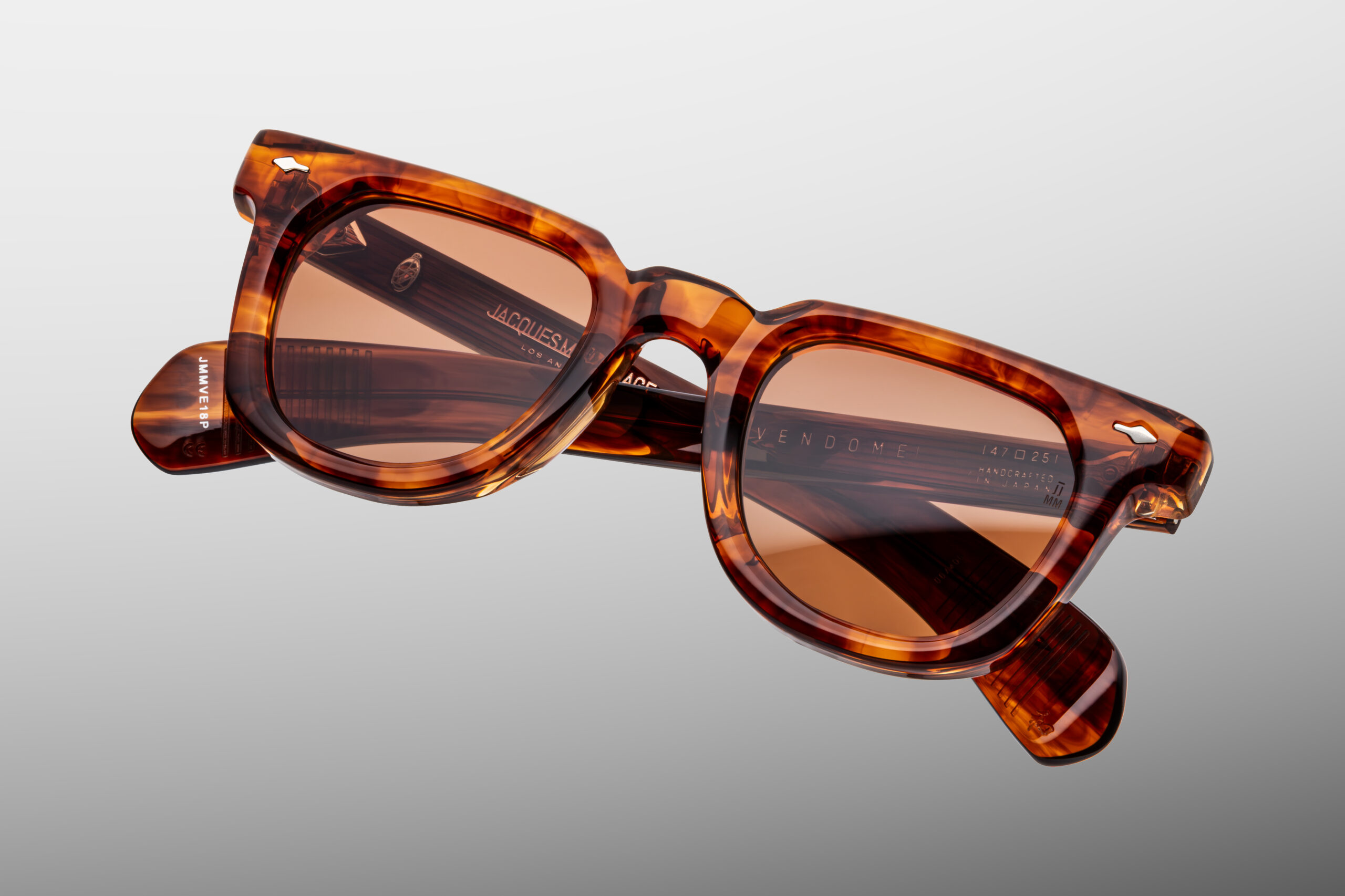 Sunglasses Model Vendome in Color Bourbon with Dark Tuscan lenses from Jacques Marie Mage