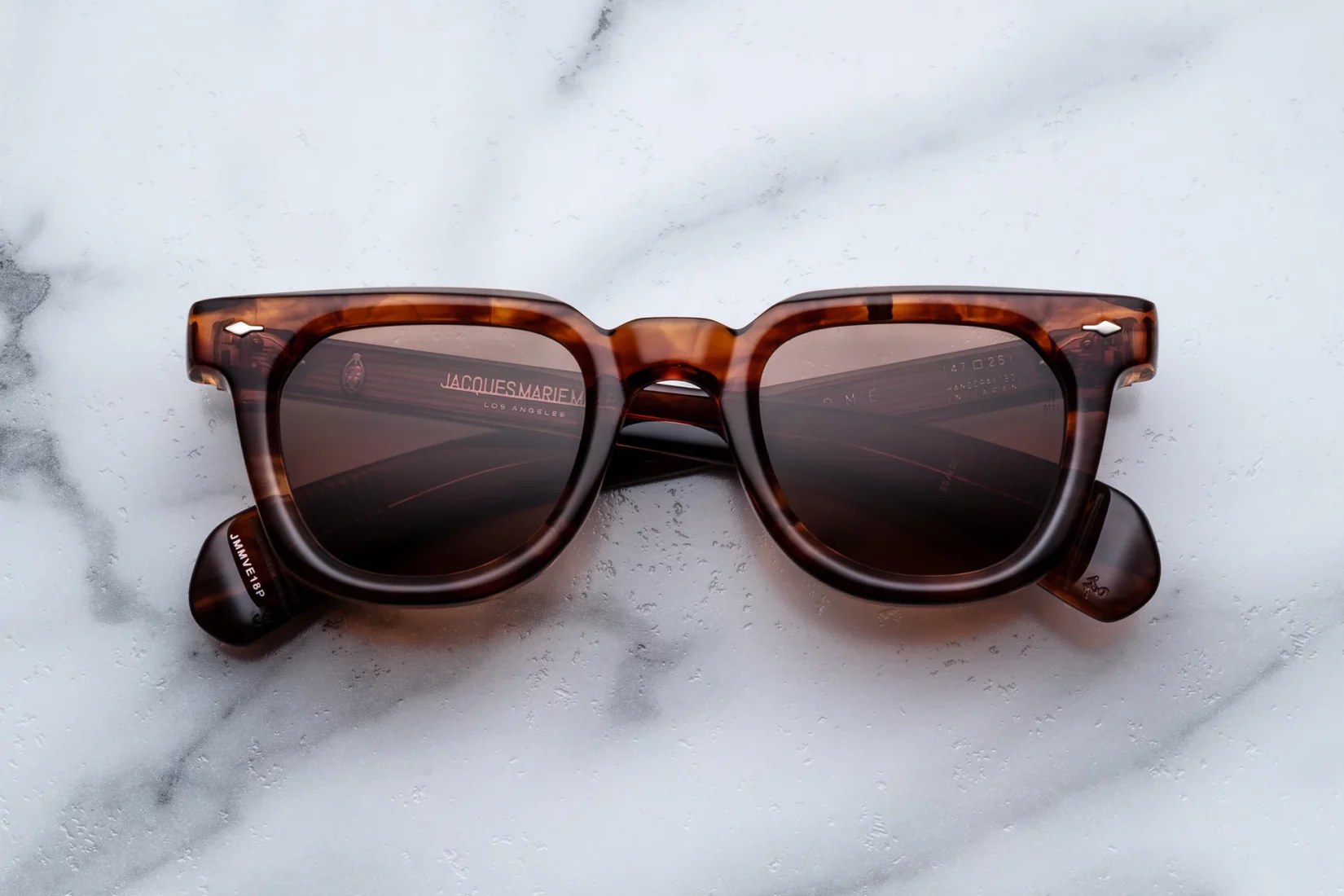Sunglasses Model Vendome in Color Bourbon with Dark Tuscan lenses from Jacques Marie Mage