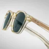Sunglasses Model Zephirin 47 in Color Brut with Spruce CR39 lenses from Jacques Marie Mage