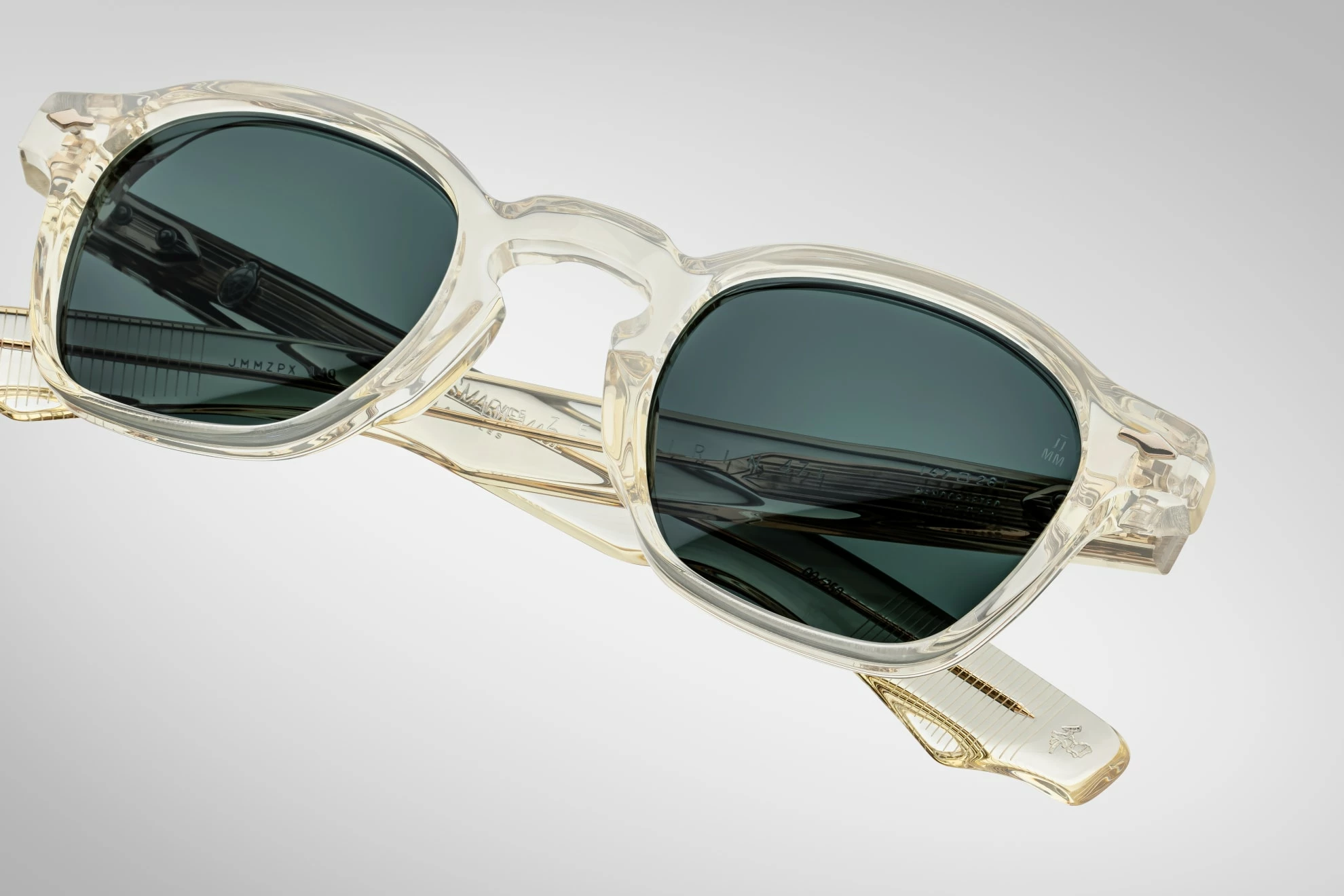 Sunglasses Model Zephirin 47 in Color Brut with Spruce CR39 lenses from Jacques Marie Mage