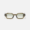 Sunglasses Model P05 in Color C163 with Clear Green Gradient lenses from John Dalia