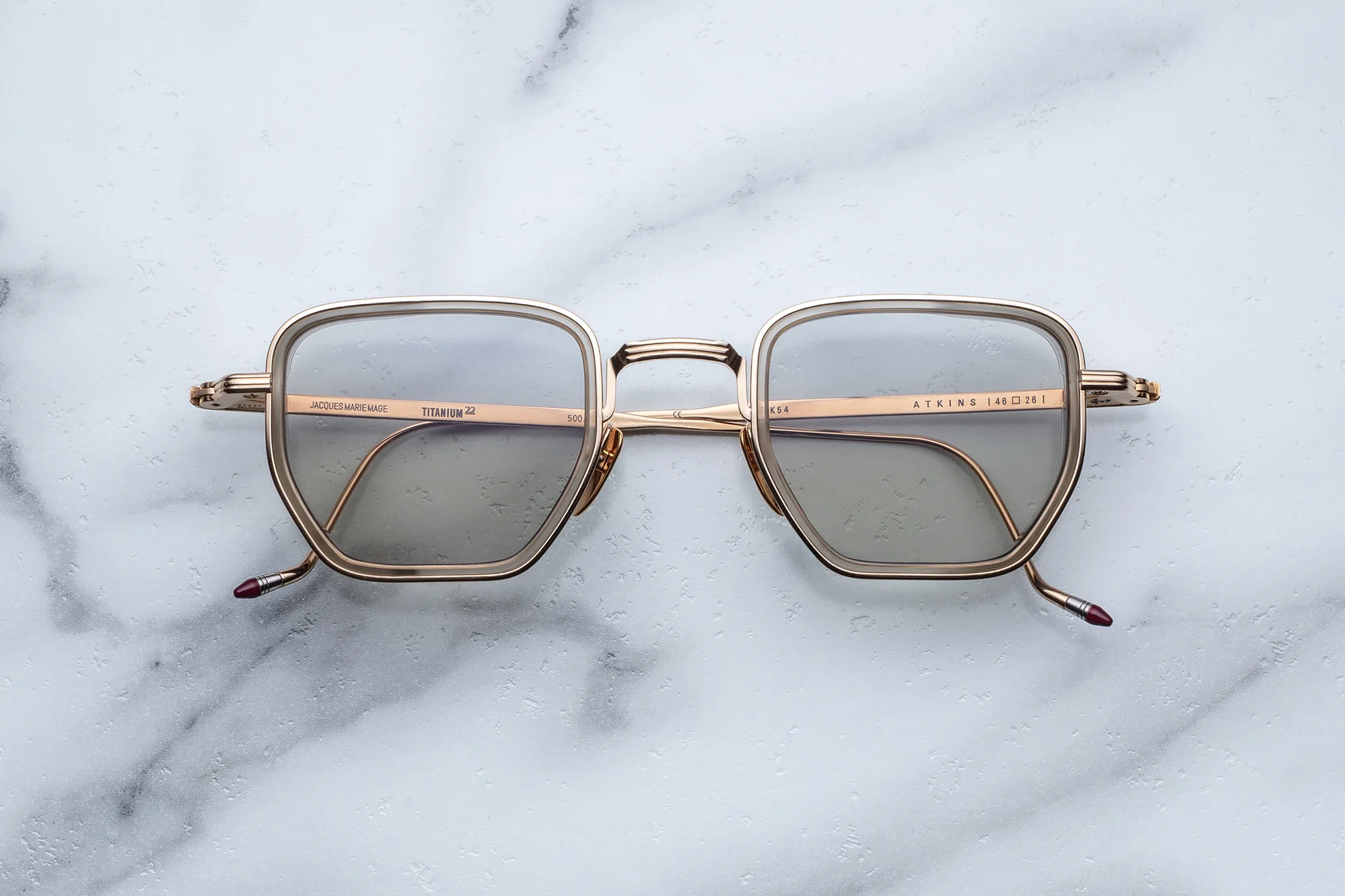 Sunglasses Model Atkins in color Altan with Mist Gradient lenses from Jacques Marie Mage