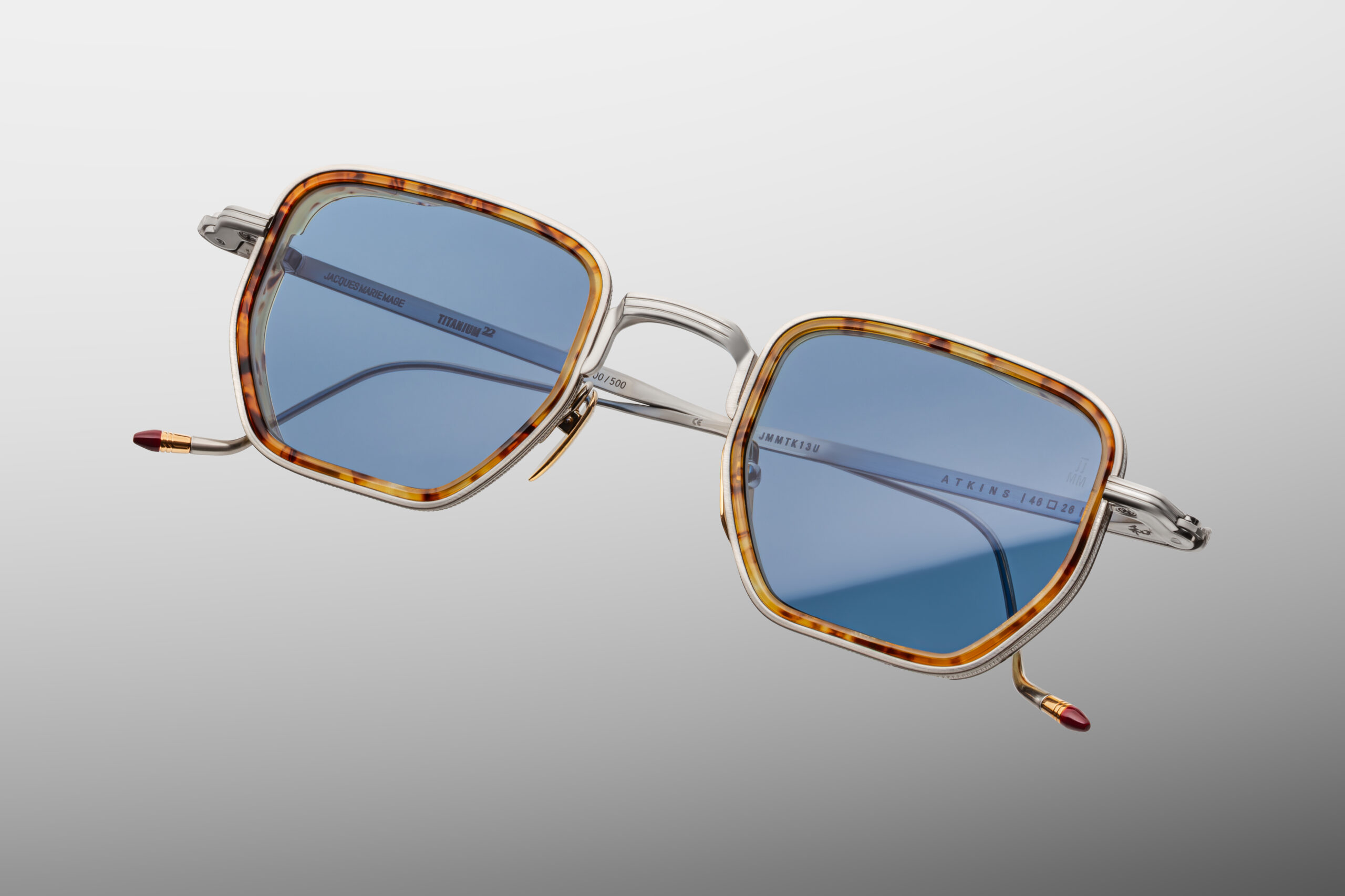 Sunglasses Model Atkins in Color Cairo with Cerulean lenses from Jacques Marie Mage