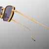 Sunglasses model Atkins in Color Gold with Wine Lenses from Jacques Marie Mage