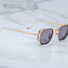 Sunglasses model Atkins in Color Gold with Wine Lenses from Jacques Marie Mage