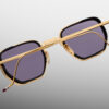 Sunglasses model Atkins in Color Gold with Wine Lenses from Jacques Marie Mage