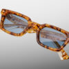 Sunglasses Model Casablanca in Color Cairo with cerulean lenses from Jacques Marie Mage